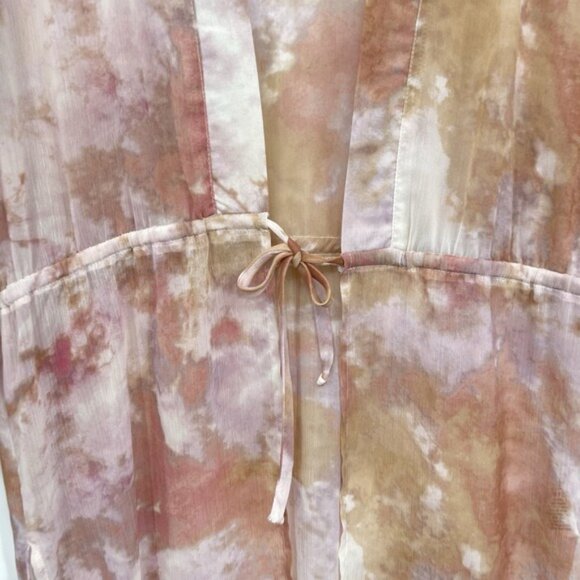 Maurice's  Woman's Cover Up Pink Sheer‎ Front Toe Small - Picture 2 of 8